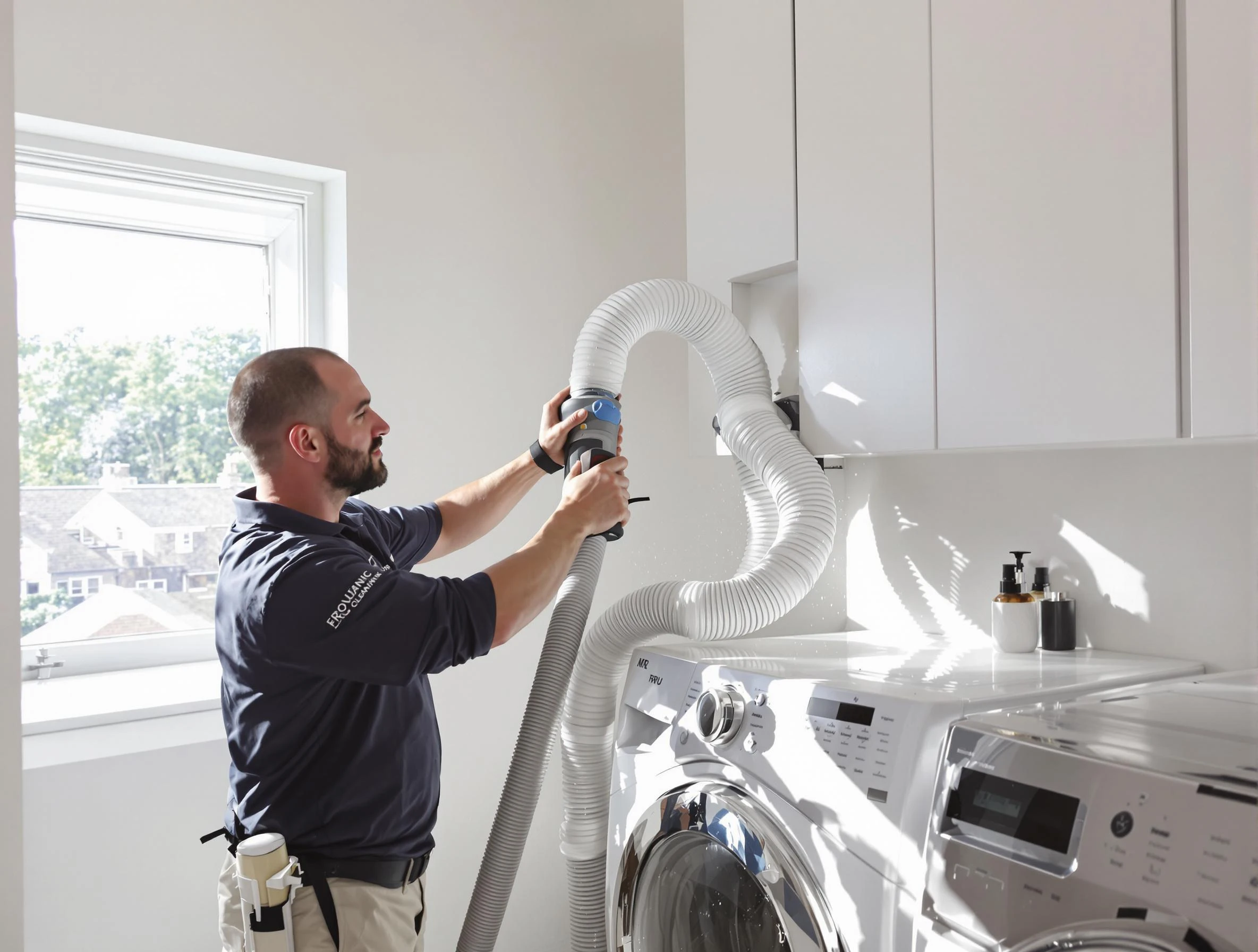Certified Gresham Park Dryer Vent Cleaning technician performing dryer vent cleaning in Gresham Park